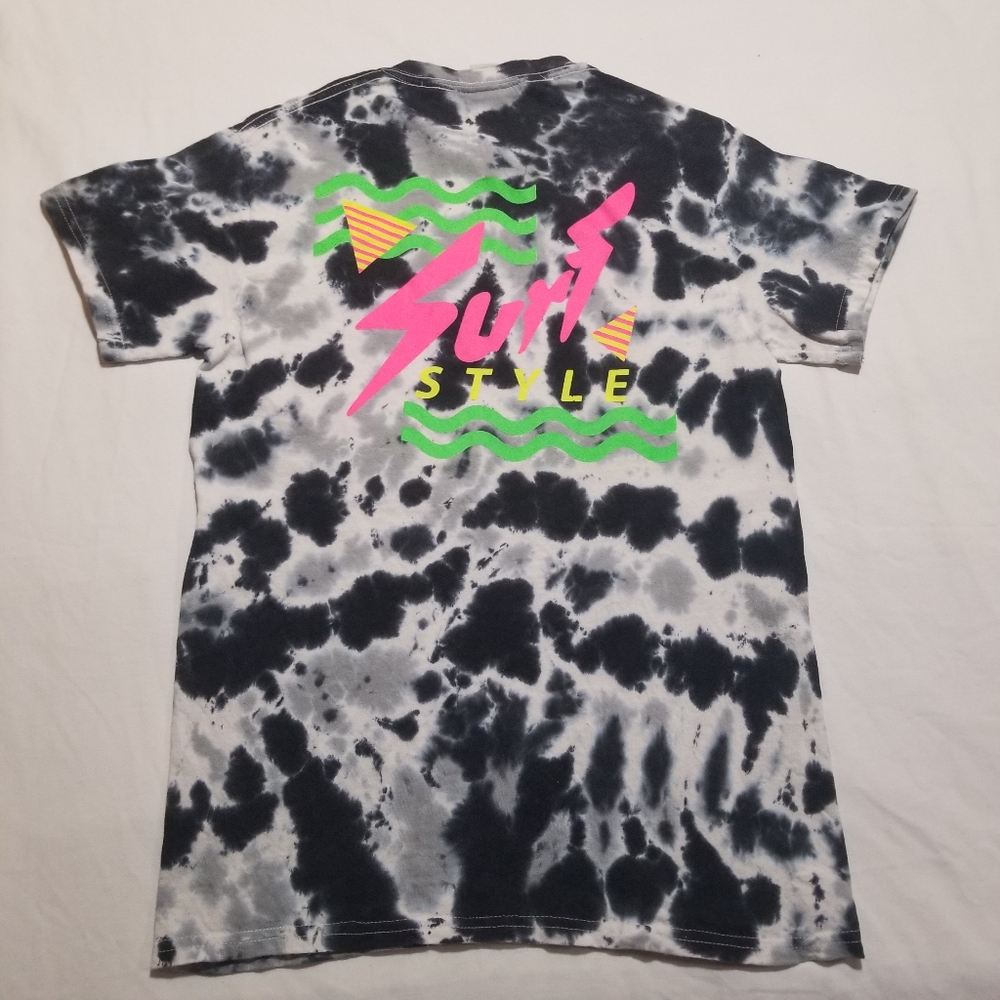 Surf Style Vintage Tie Dye T Shirt